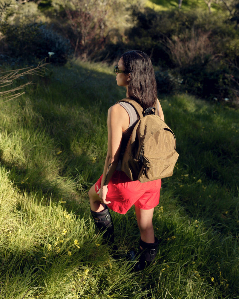 BAGGU  Medium Nylon Backpack - Candy Apple
