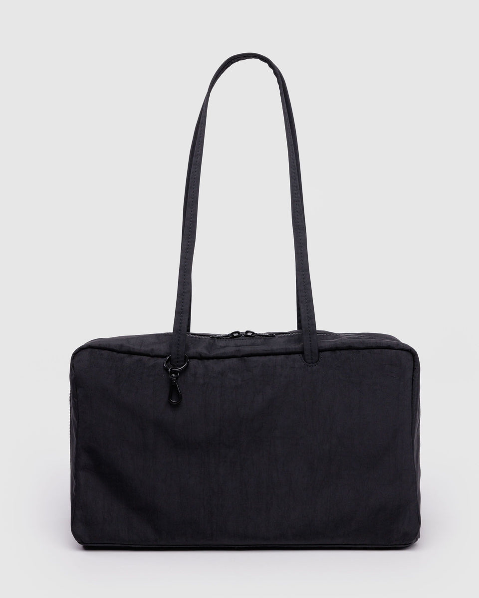 BAGGU ALL PRODUCTS Medium Nylon Bowler Bag - Black