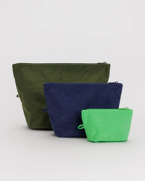 BAGGU Pouches Go Pouch Set - Marine