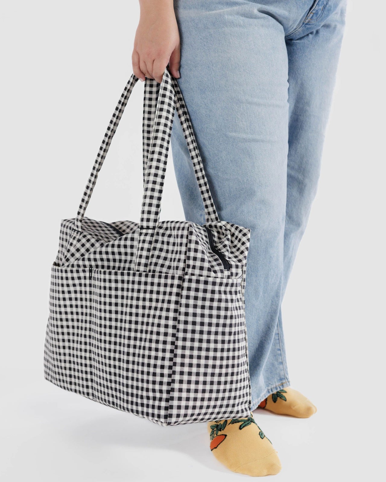 Cloud Carry-on - Black & White Gingham