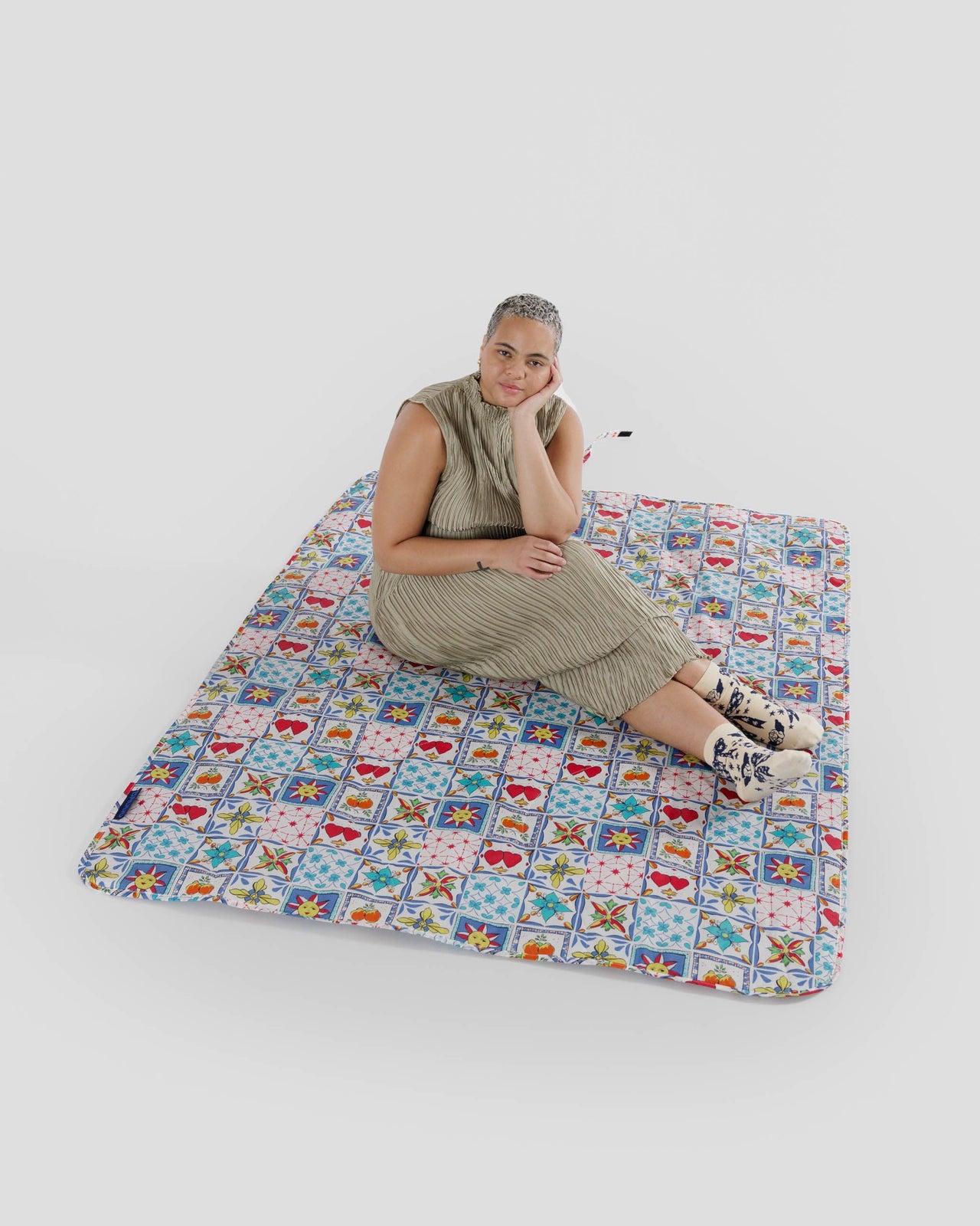 Puffy Picnic Blanket - Sunshine Tile