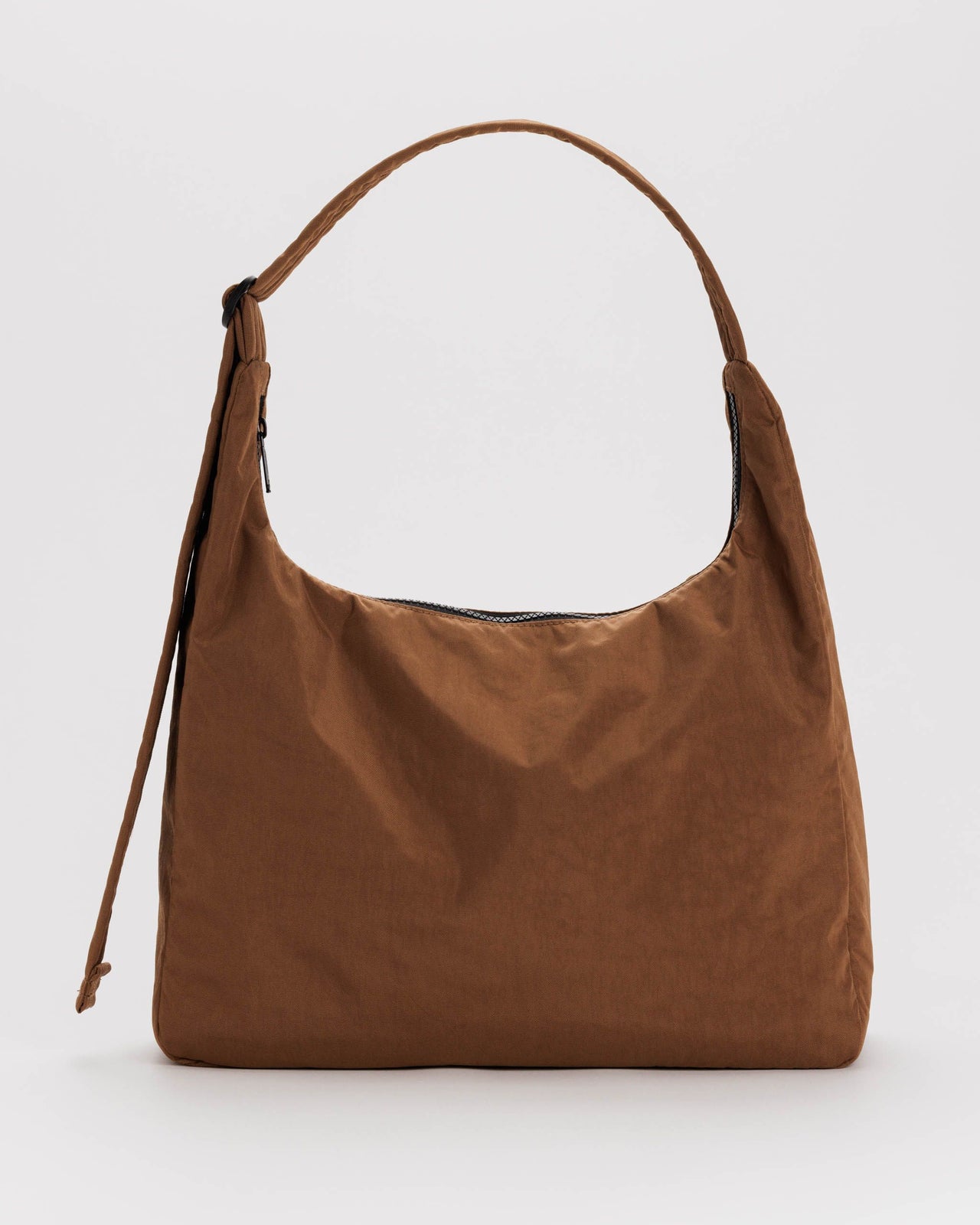 Nylon Shoulder Bag - Brown