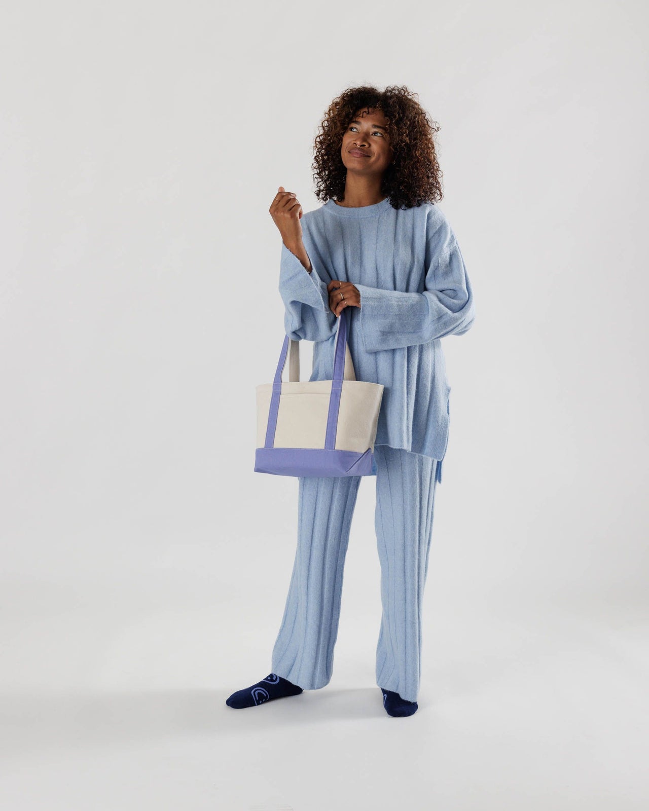 Small Heavyweight Canvas Tote - Bluebell