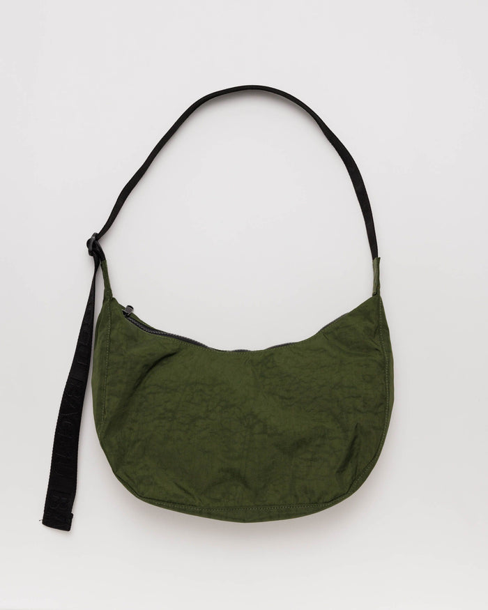 BAGGU Crossbody Bags Medium Nylon Crescent Bag - Bay Laurel