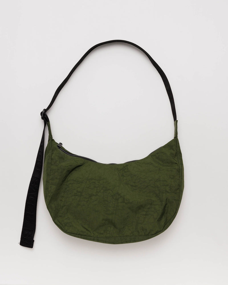 BAGGU Crossbody Bags Medium Nylon Crescent Bag - Bay Laurel