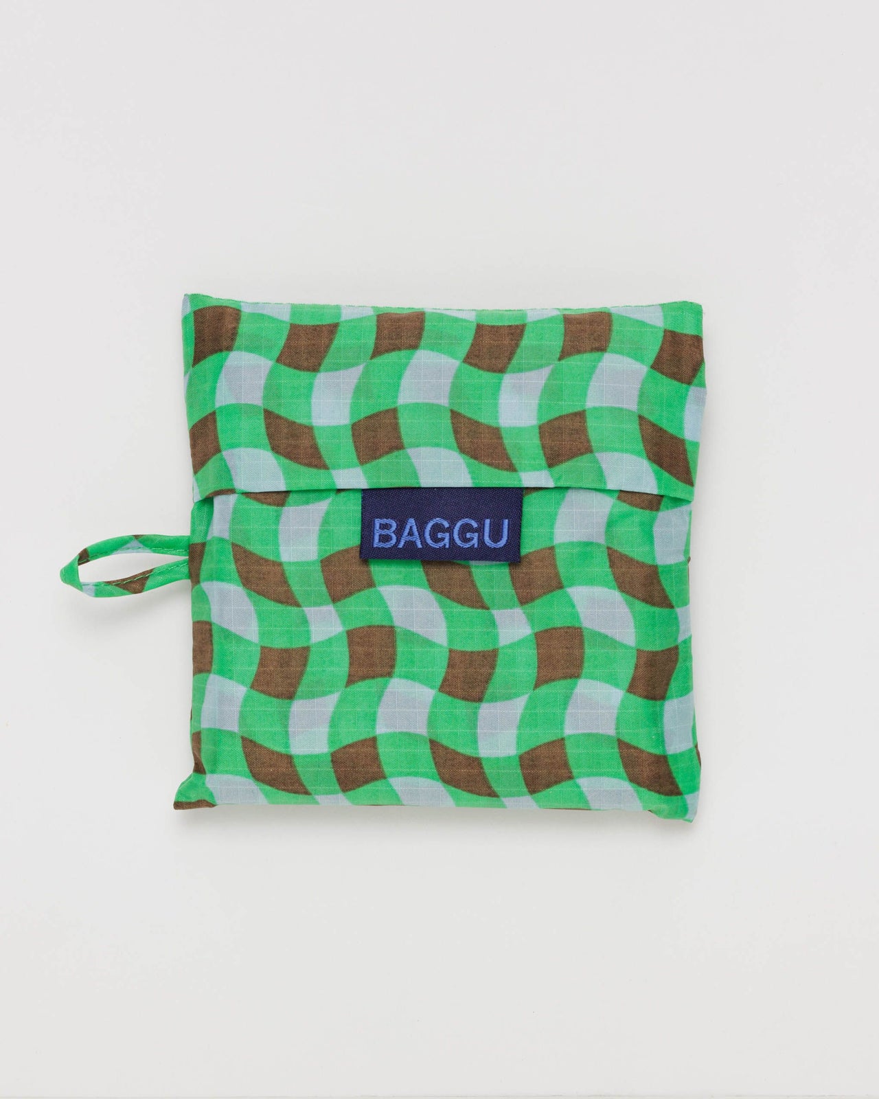 Standard Baggu - Wavy Gingham Green