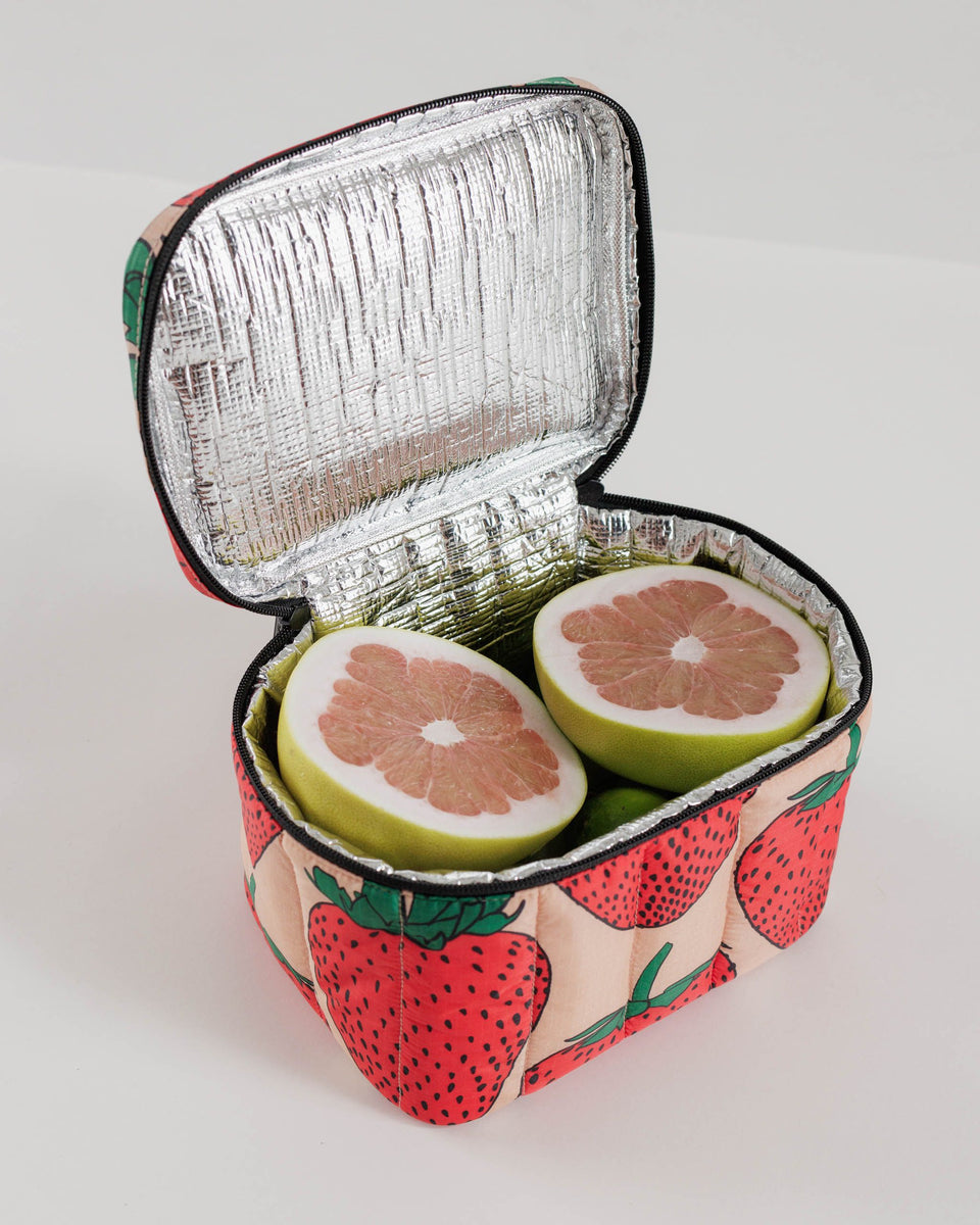 BAGGU Products Puffy Lunch Bag - Strawberry
