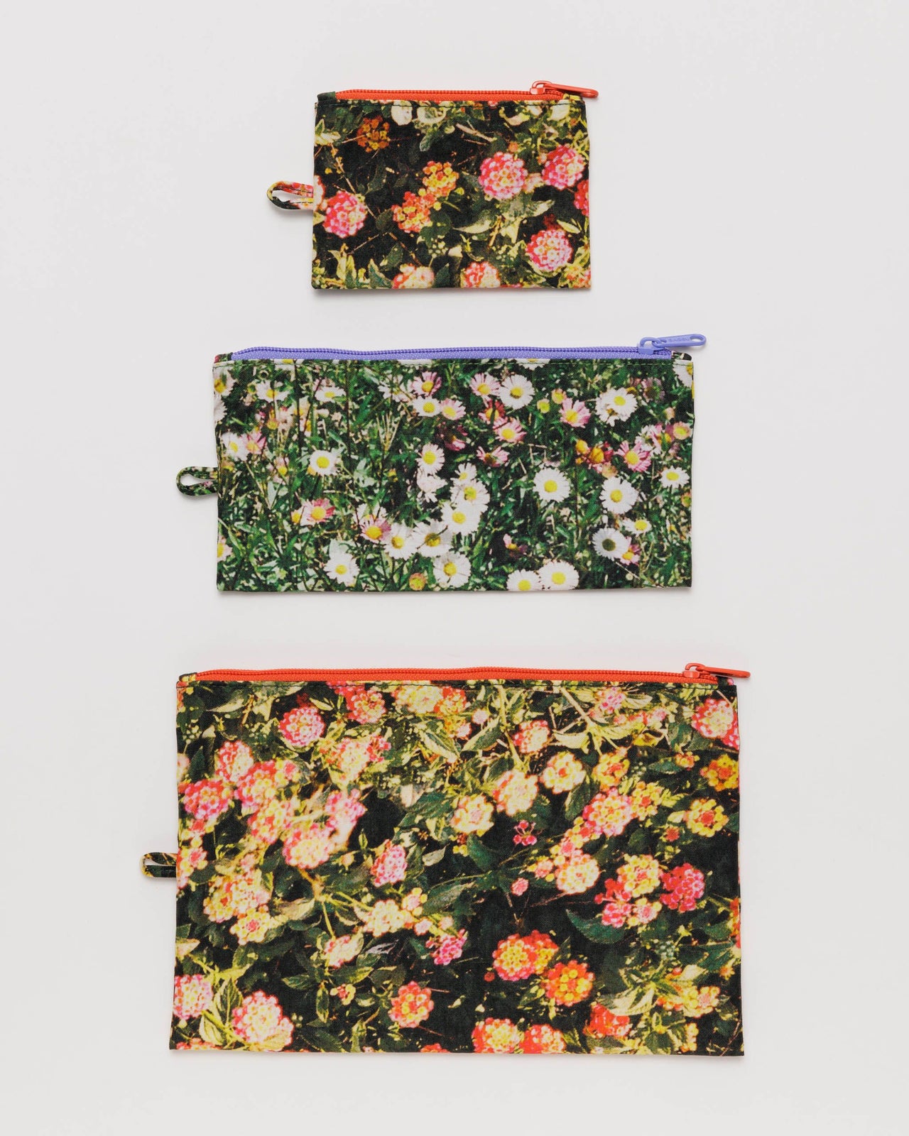 Flat Pouch Set - Photo Florals