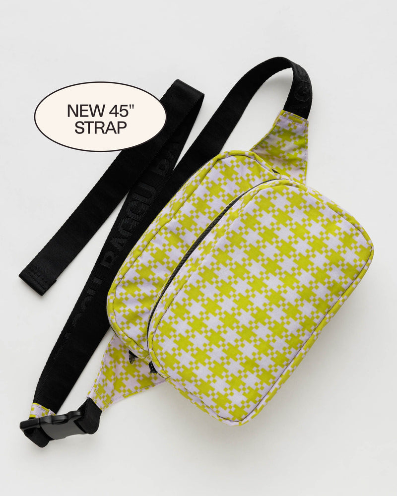 BAGGU Fanny Pack Fanny Pack - Pink Pistachio Pixel Gingham