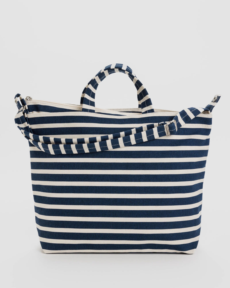 BAGGU ALL PRODUCTS Horizontal Zip Duck Bag - Navy Stripe